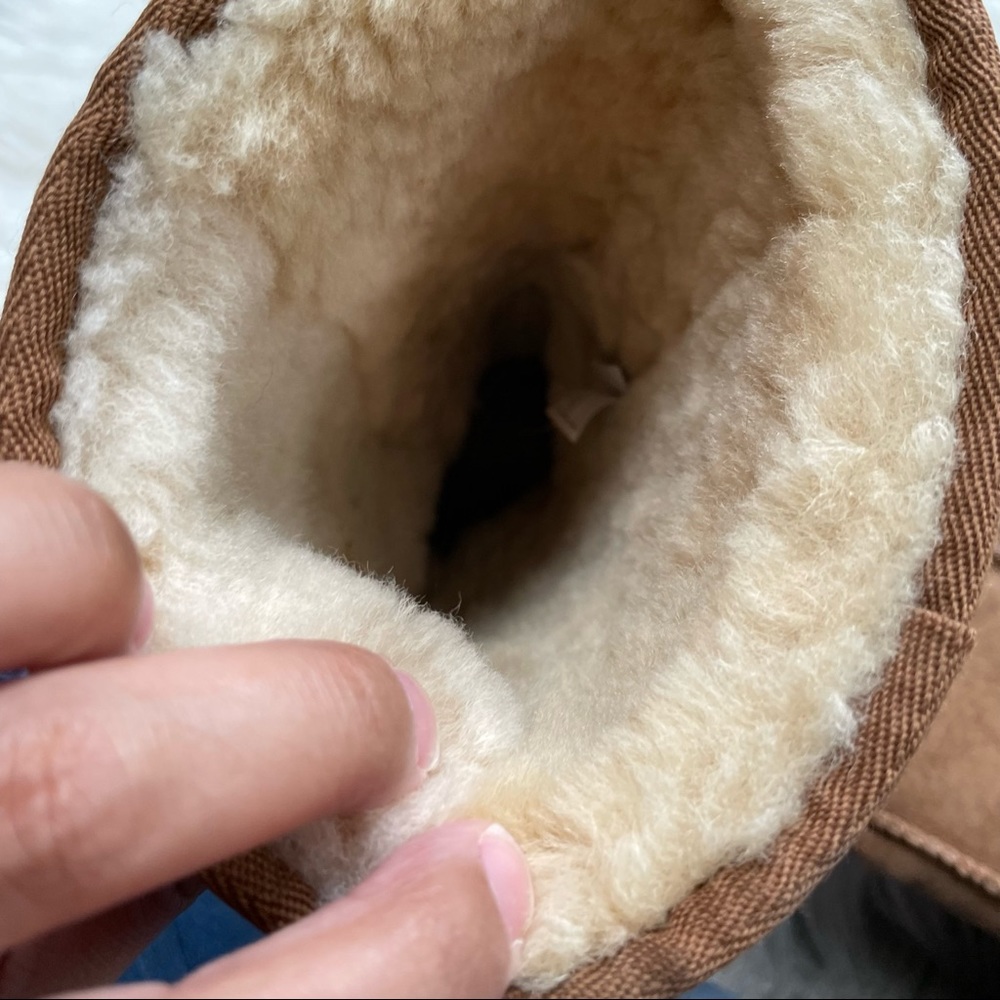 UGG classic tall boots suede leather Sherpa lined women size 6 - Picture 7 of 11